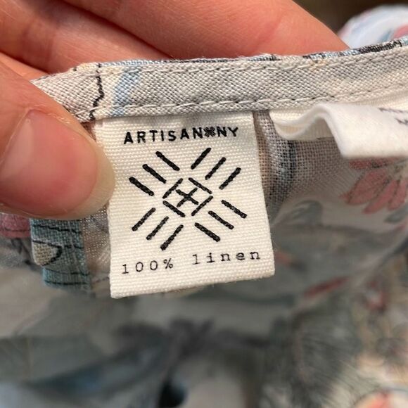 Artisan 100% Linen Tank Dress Size Medium - Picture 6 of 7